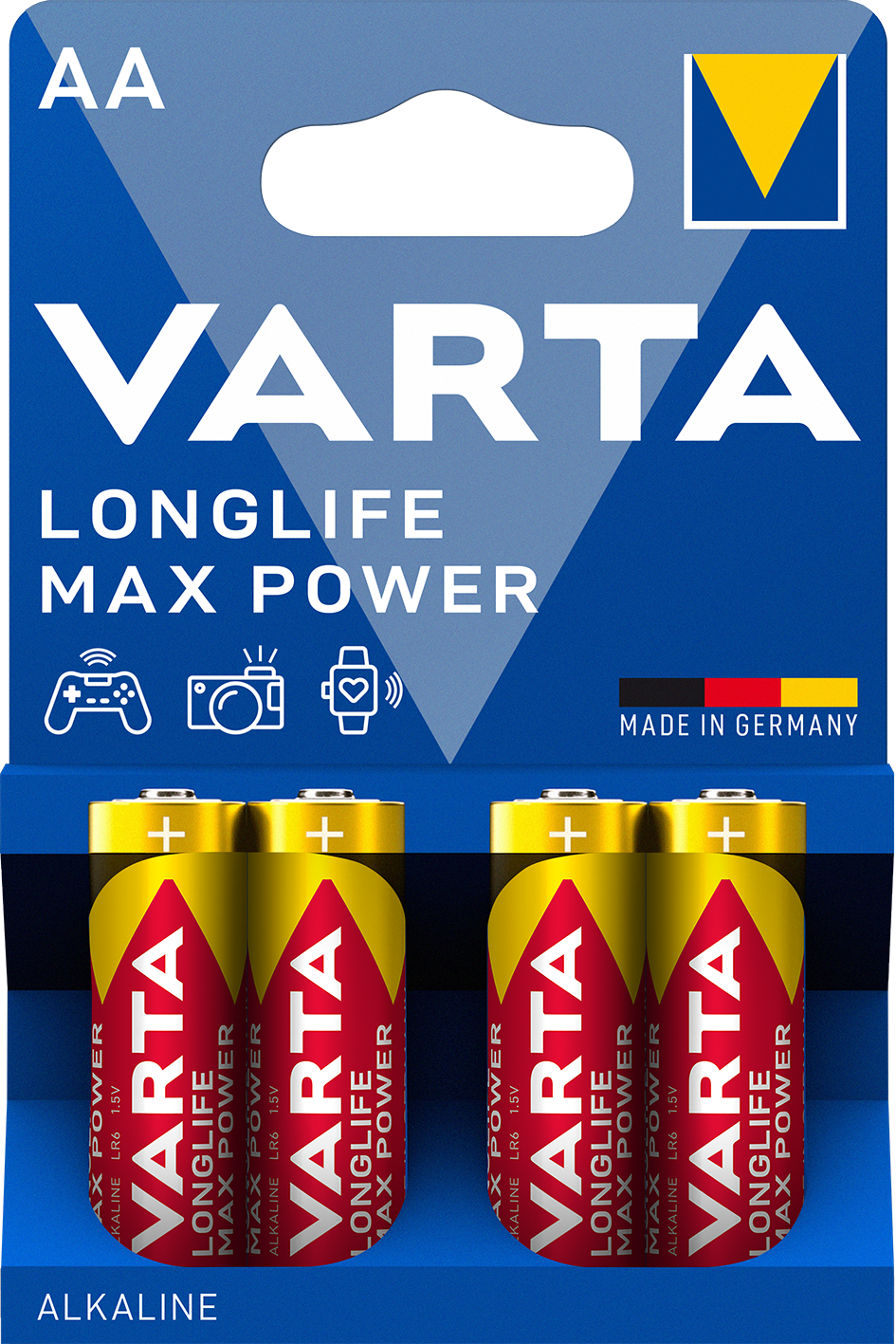 V4706 Varta Longlife Max Power Batterie 4er Blister
