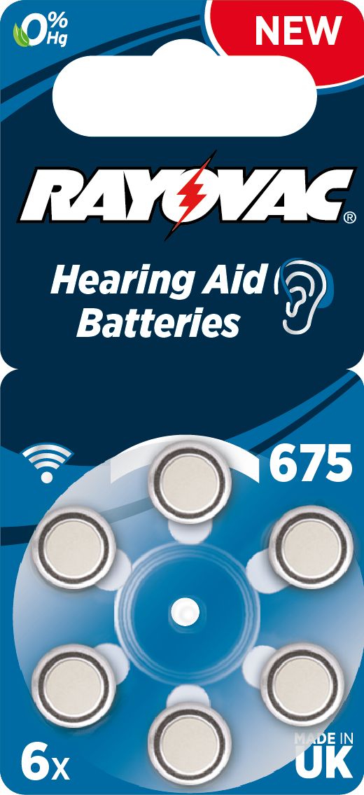 R675 Rayovac-Hörgerätebatterie 