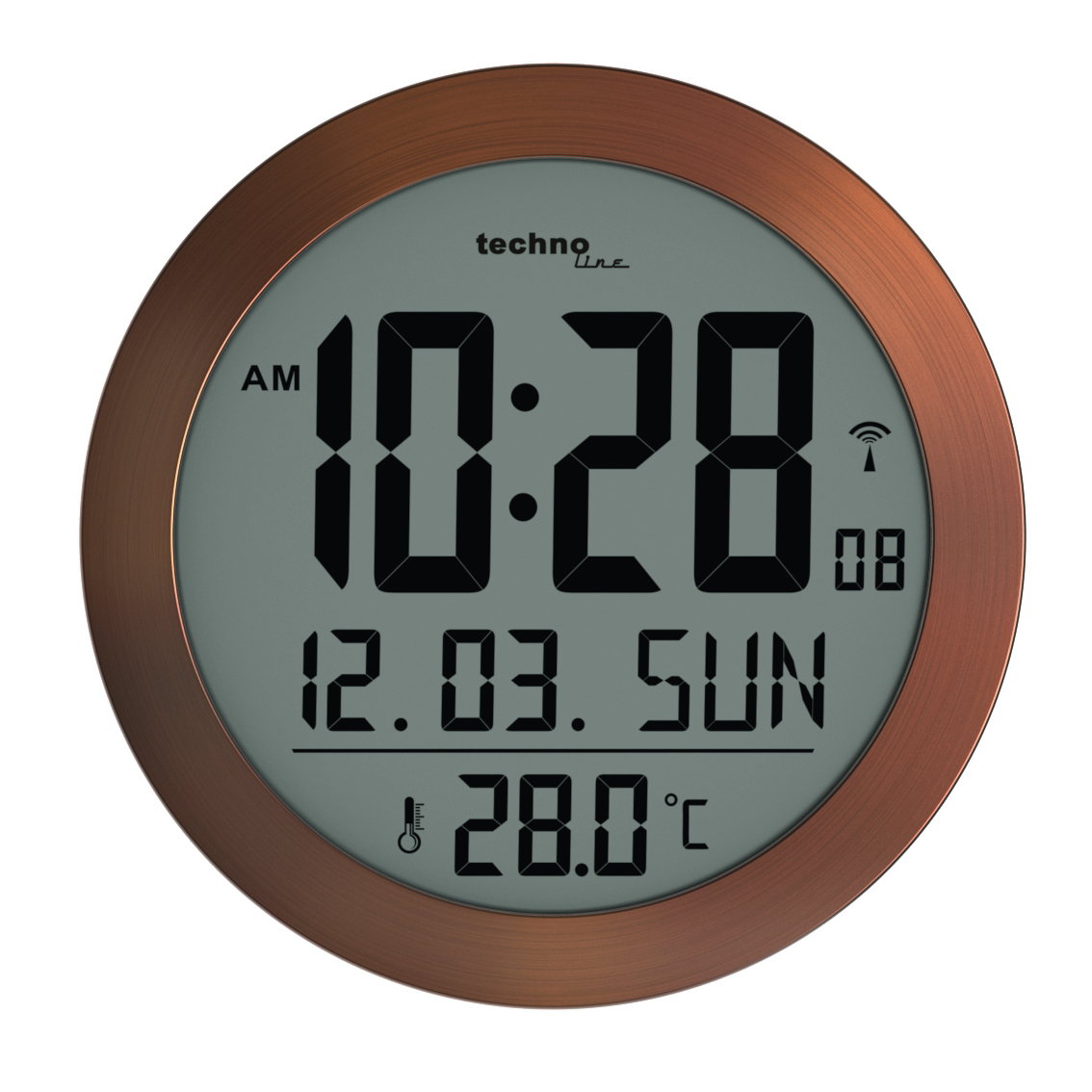 WS8038 technoline Funk-Wanduhr, Ø = 21cm