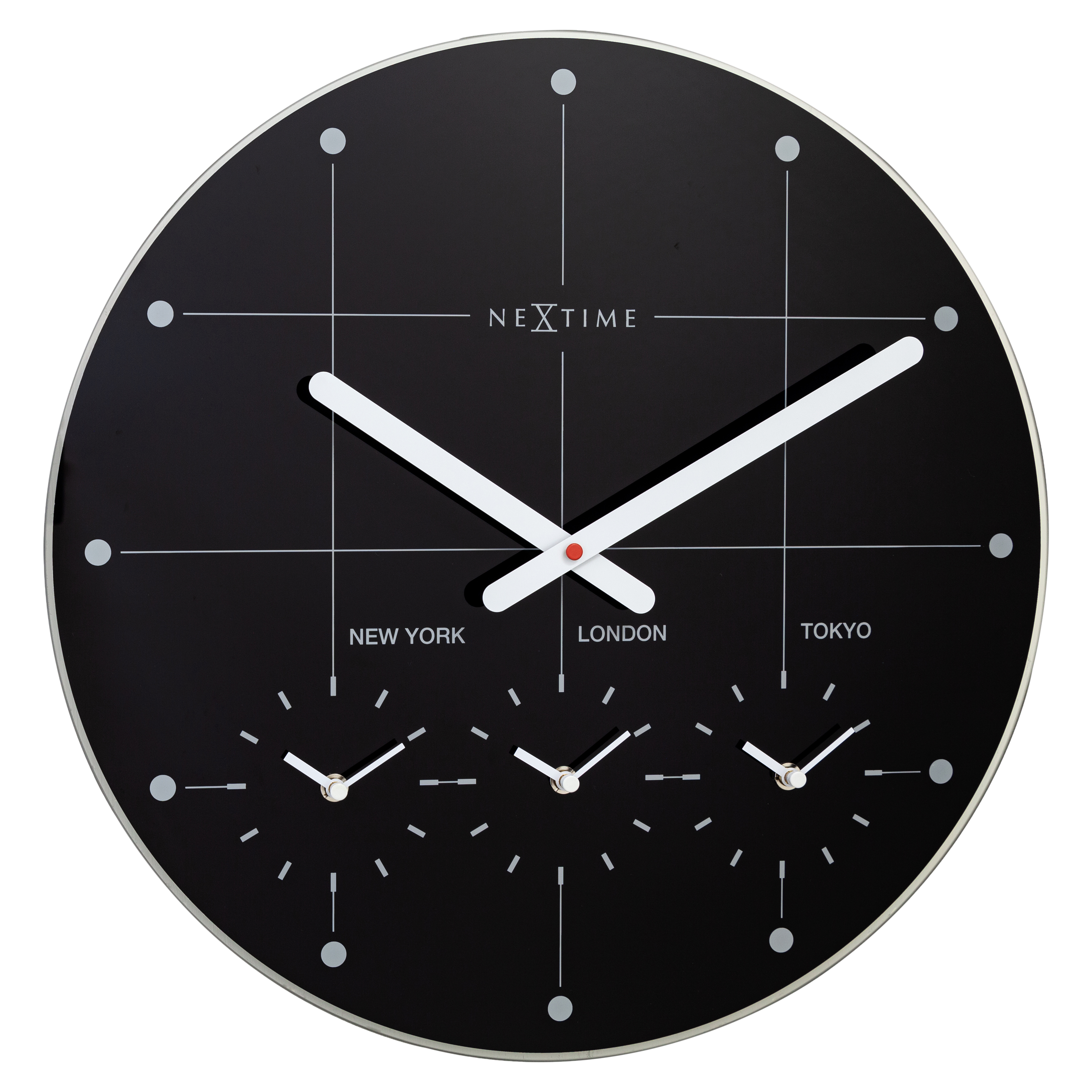 Nextime Wanduhr 8197ZW Big City, Ø = 43cm