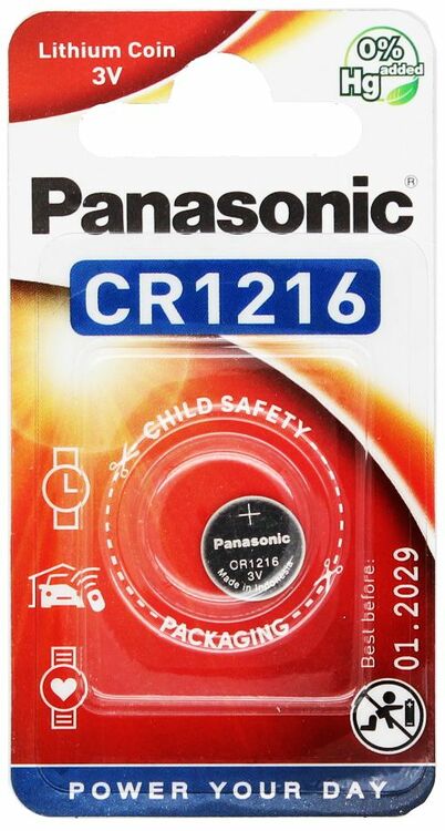 CR1216 Panasonic Electronic-Batterie, 1er Blister