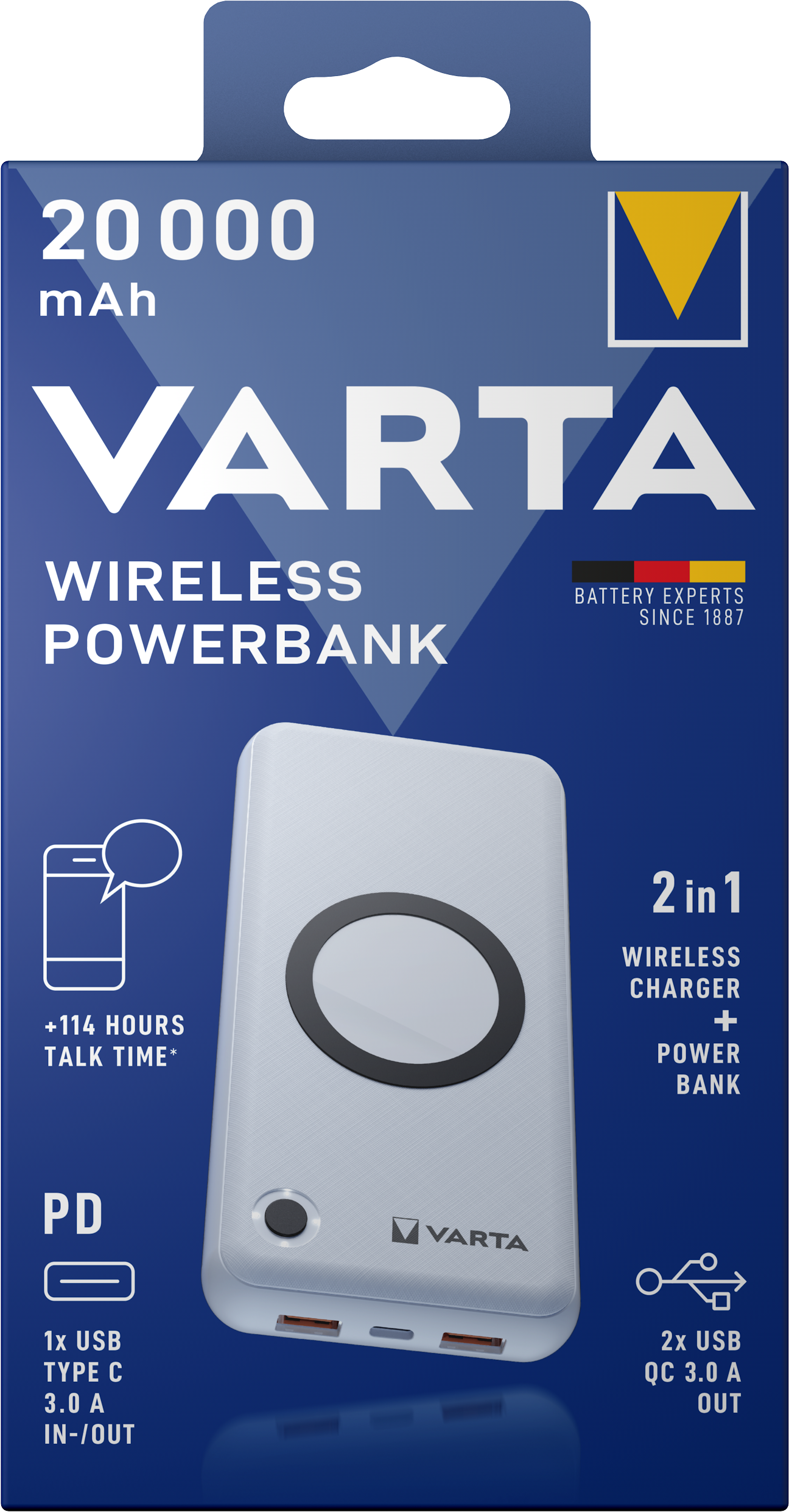 V57909 Varta Wireless Power Bank 20000