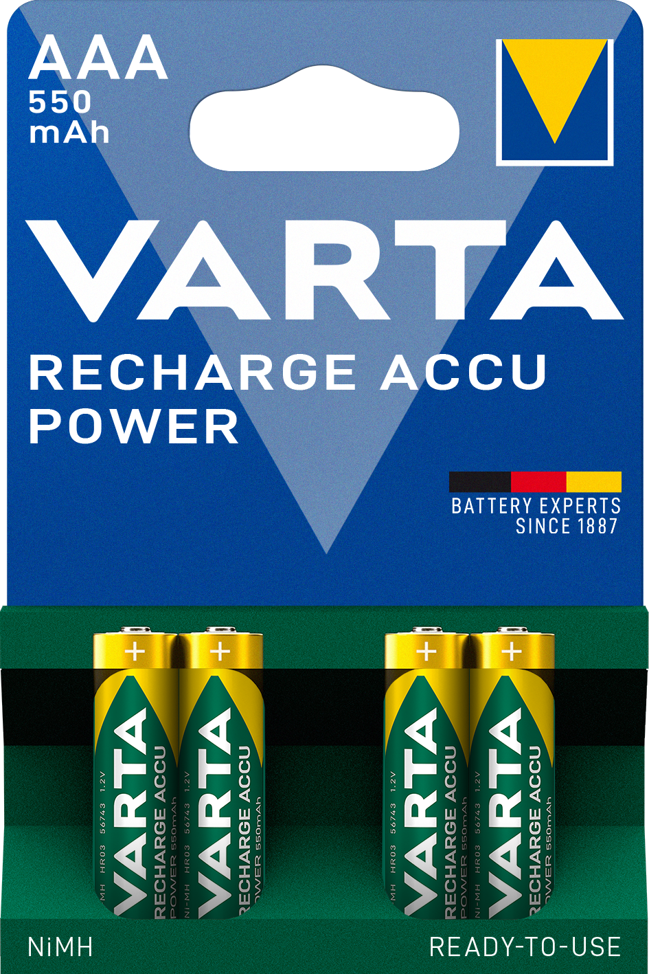 V56743 Varta Recharge  Accu Power 4er Blister