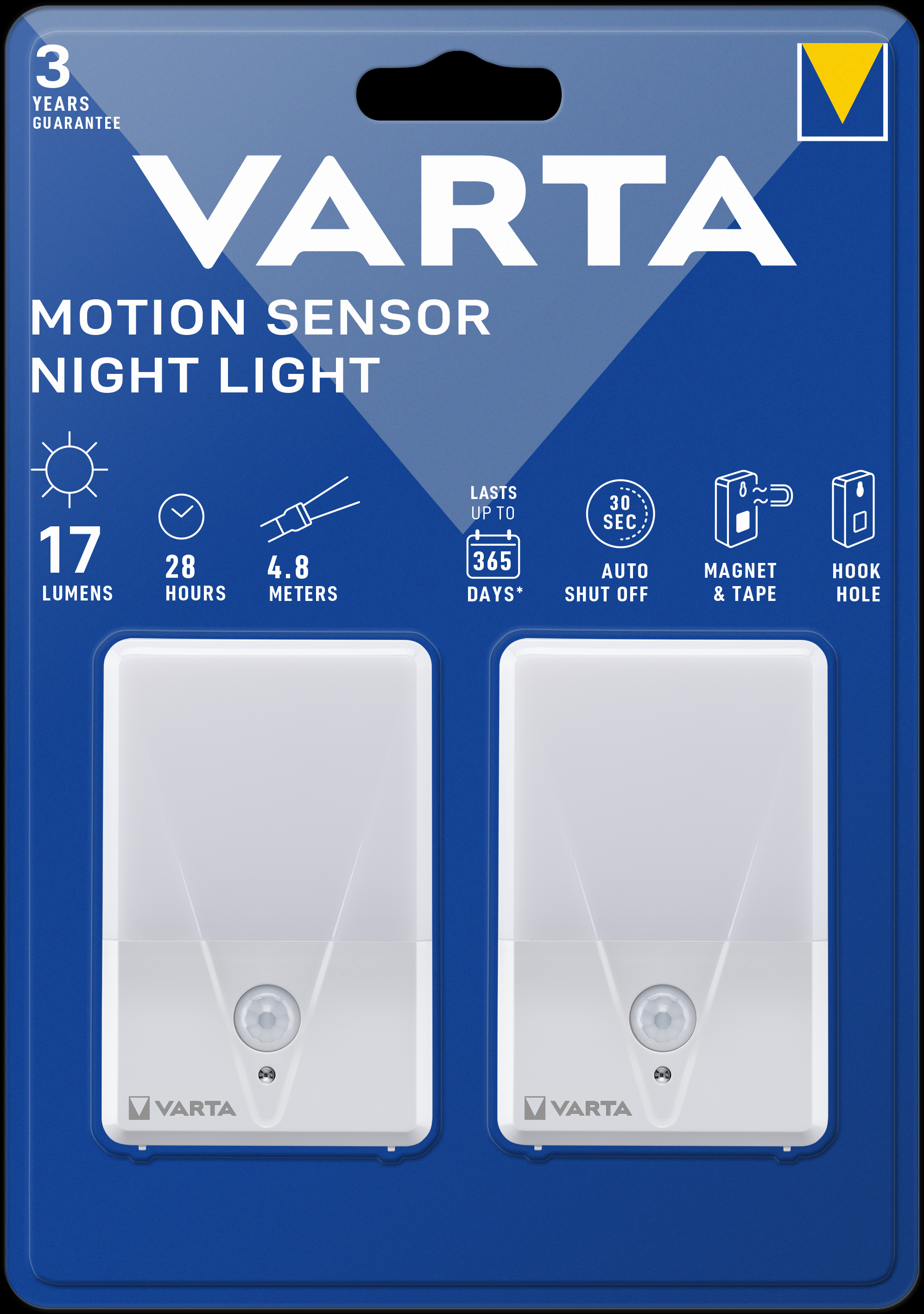 T16624 Varta Motion Sensor Light Twin Pack ohne Batt.