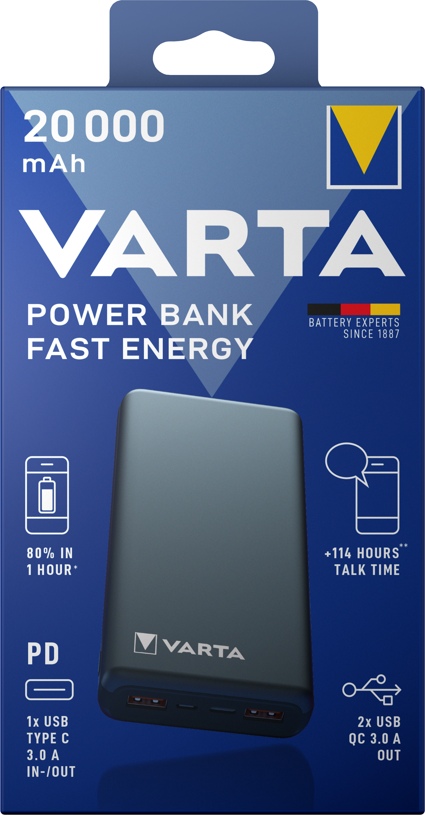V57983 Varta Power Bank Fast Energy 20000
