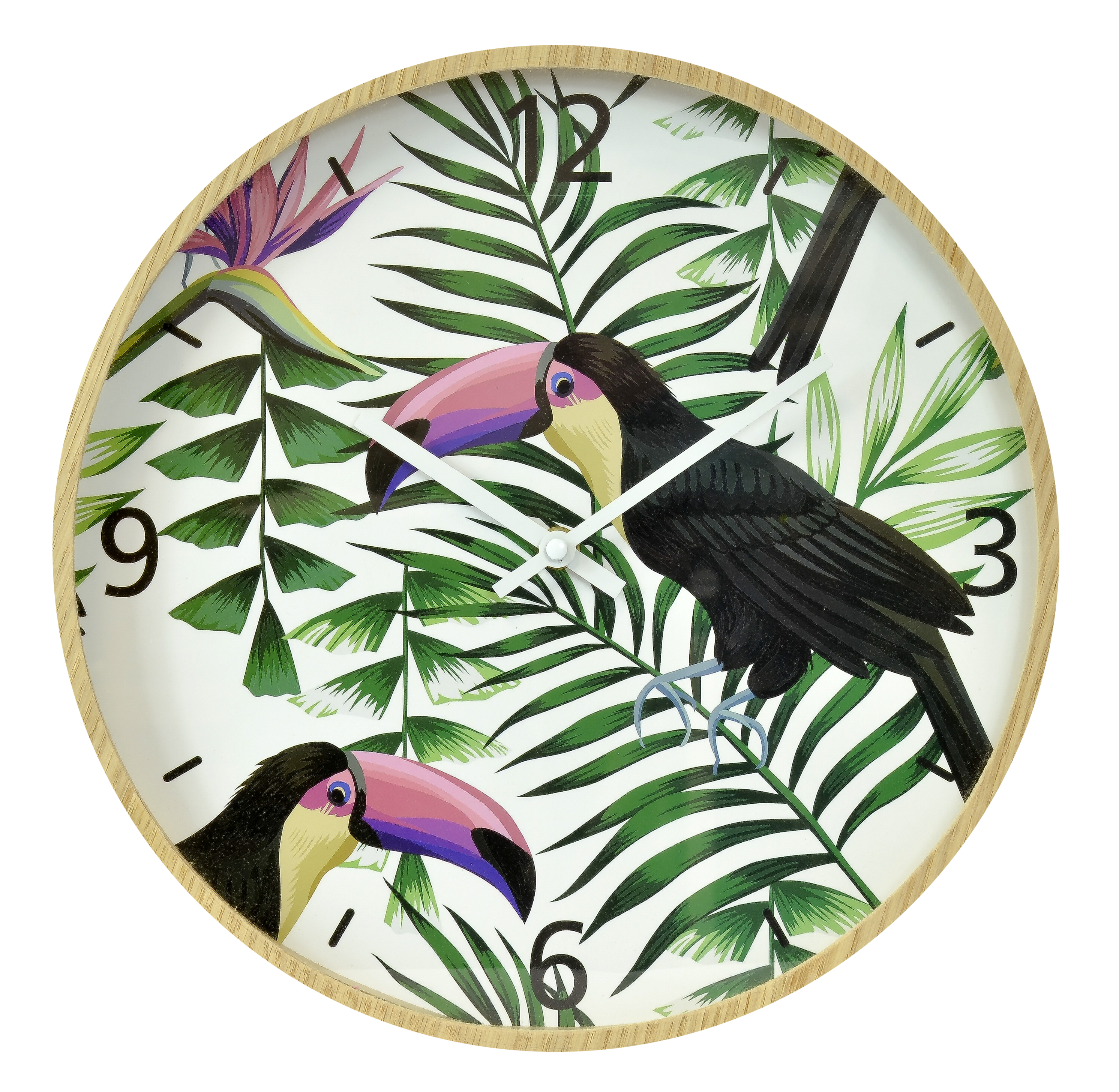 774660-T Quarz-Wanduhr Tukan, Ø = 33cm