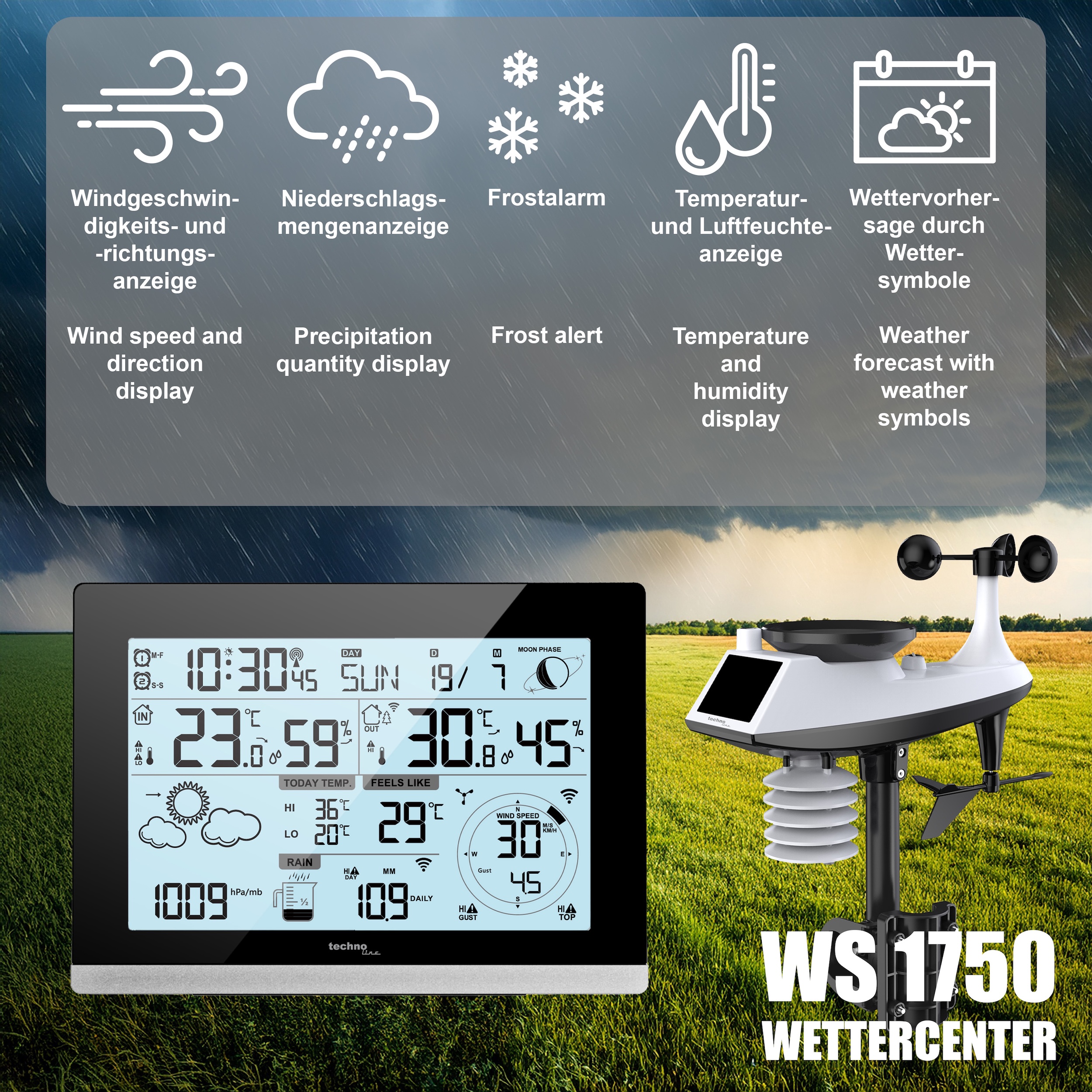 WS 1750 technoline Wettercenter