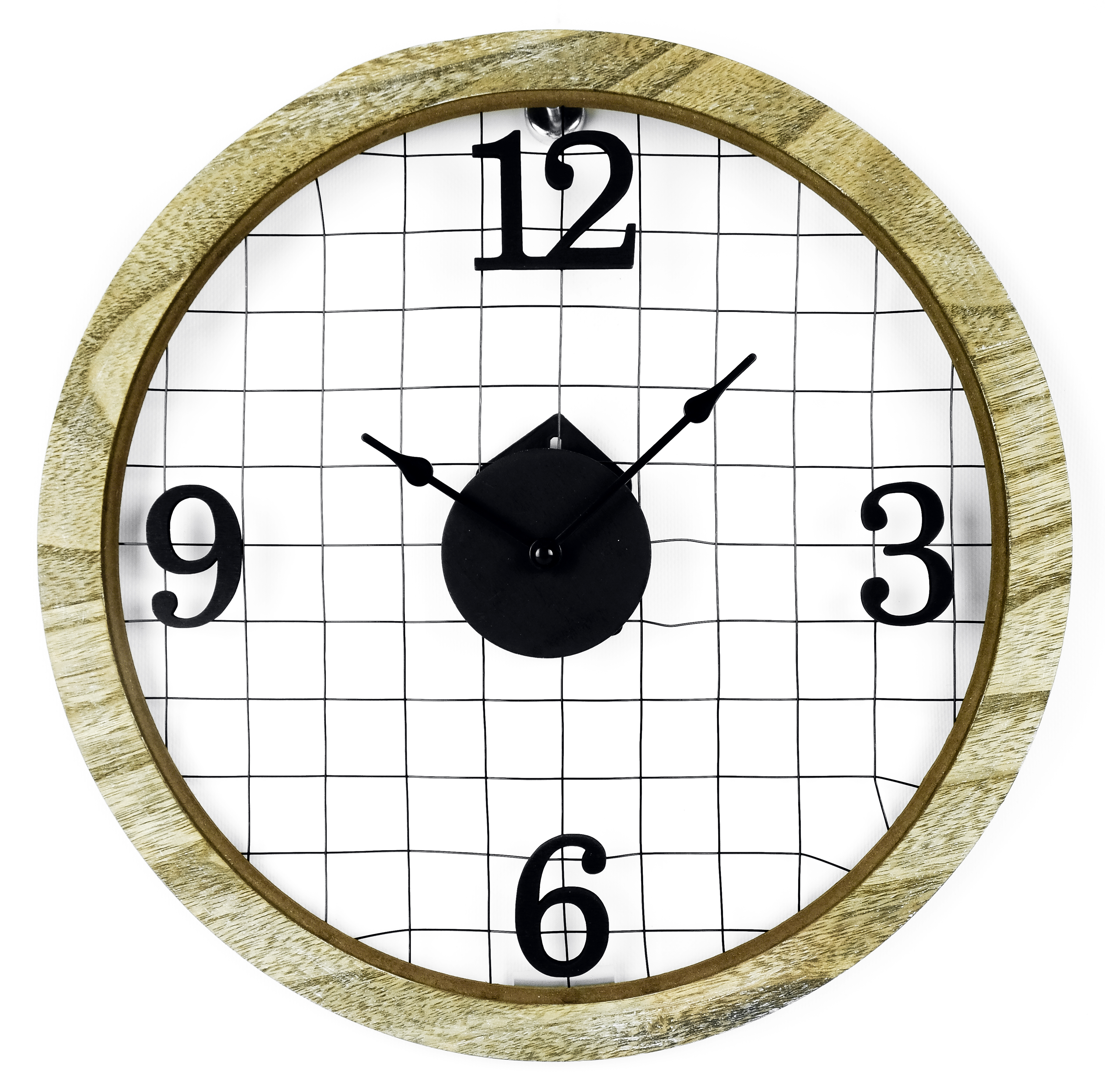 972049 Quarzwanduhr "Drahtgeflecht",Ø = 40cm  