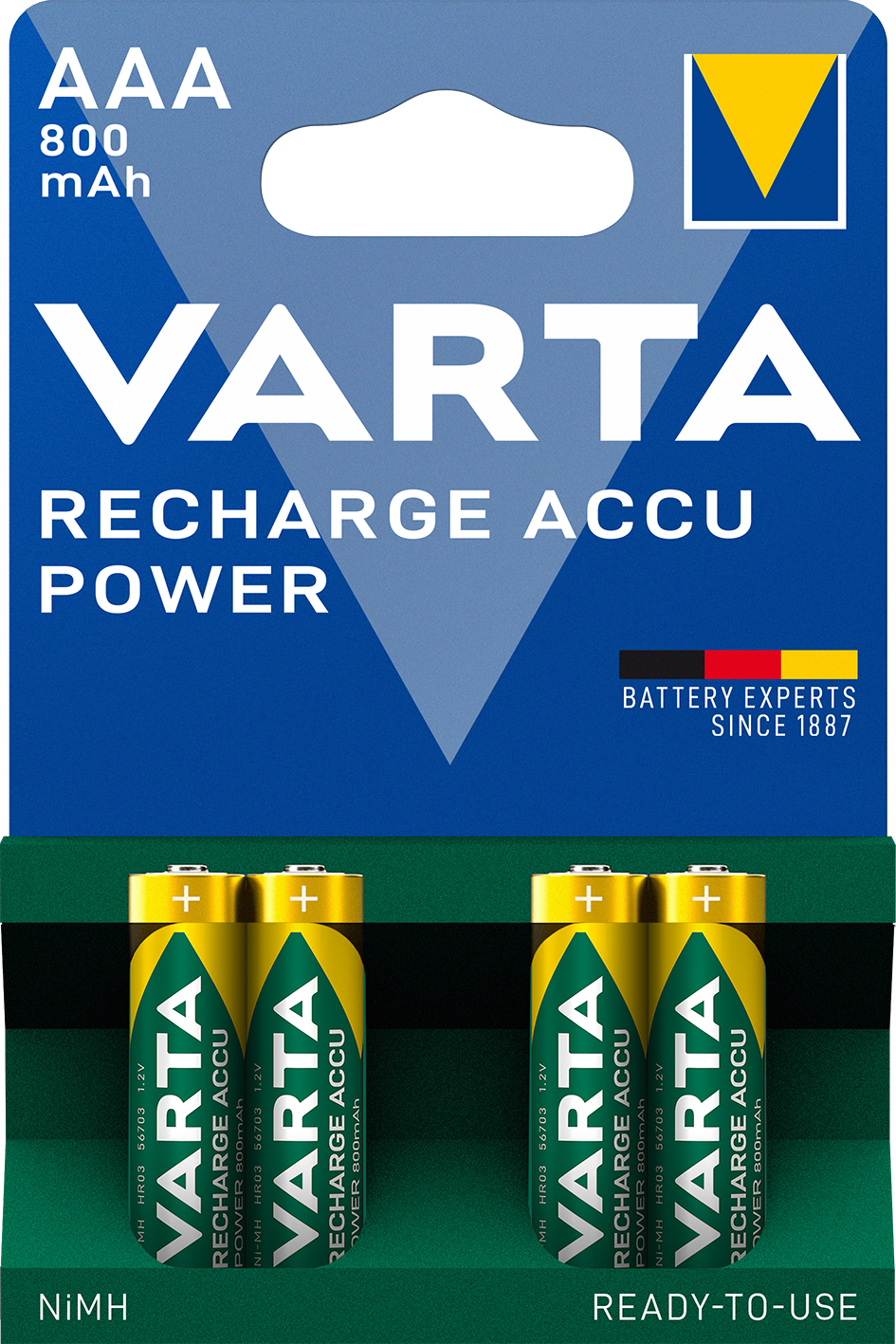 V56703 Varta Recharge  Akku Power 4er Blister