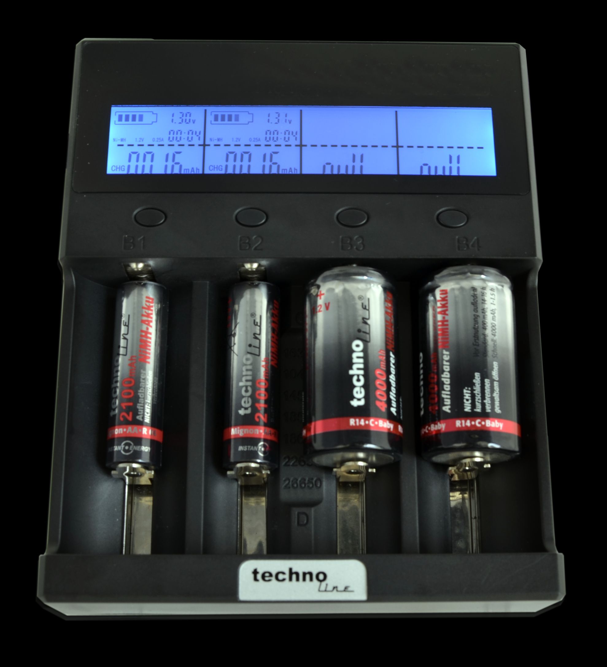 BC3500 technoline intelligent charger für Li-Ion Akkus 3,7V