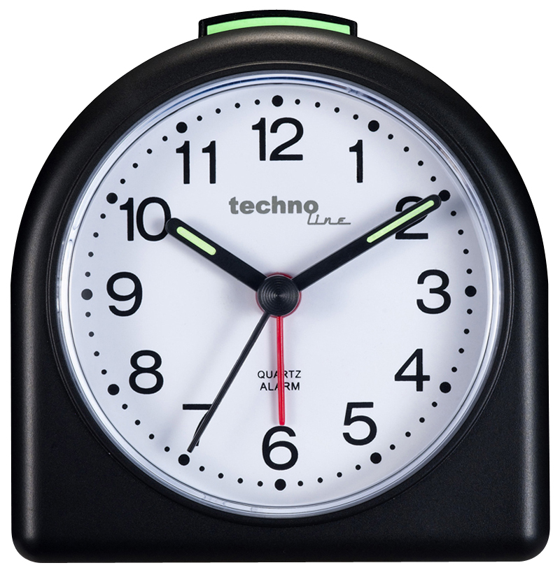 techonline Quarzwecker Modell SD, schwarz