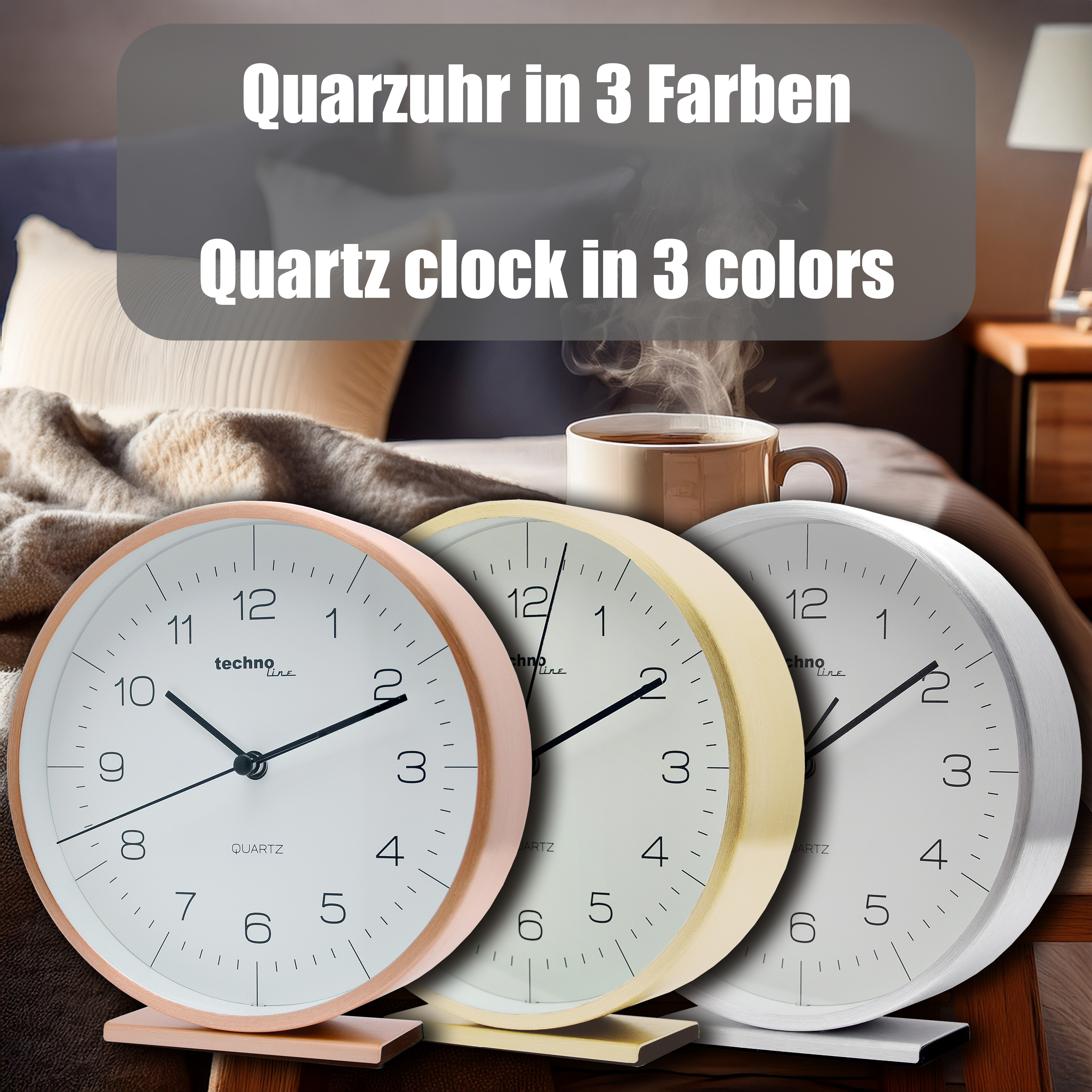 technoline Quarzuhr Modell A, rose