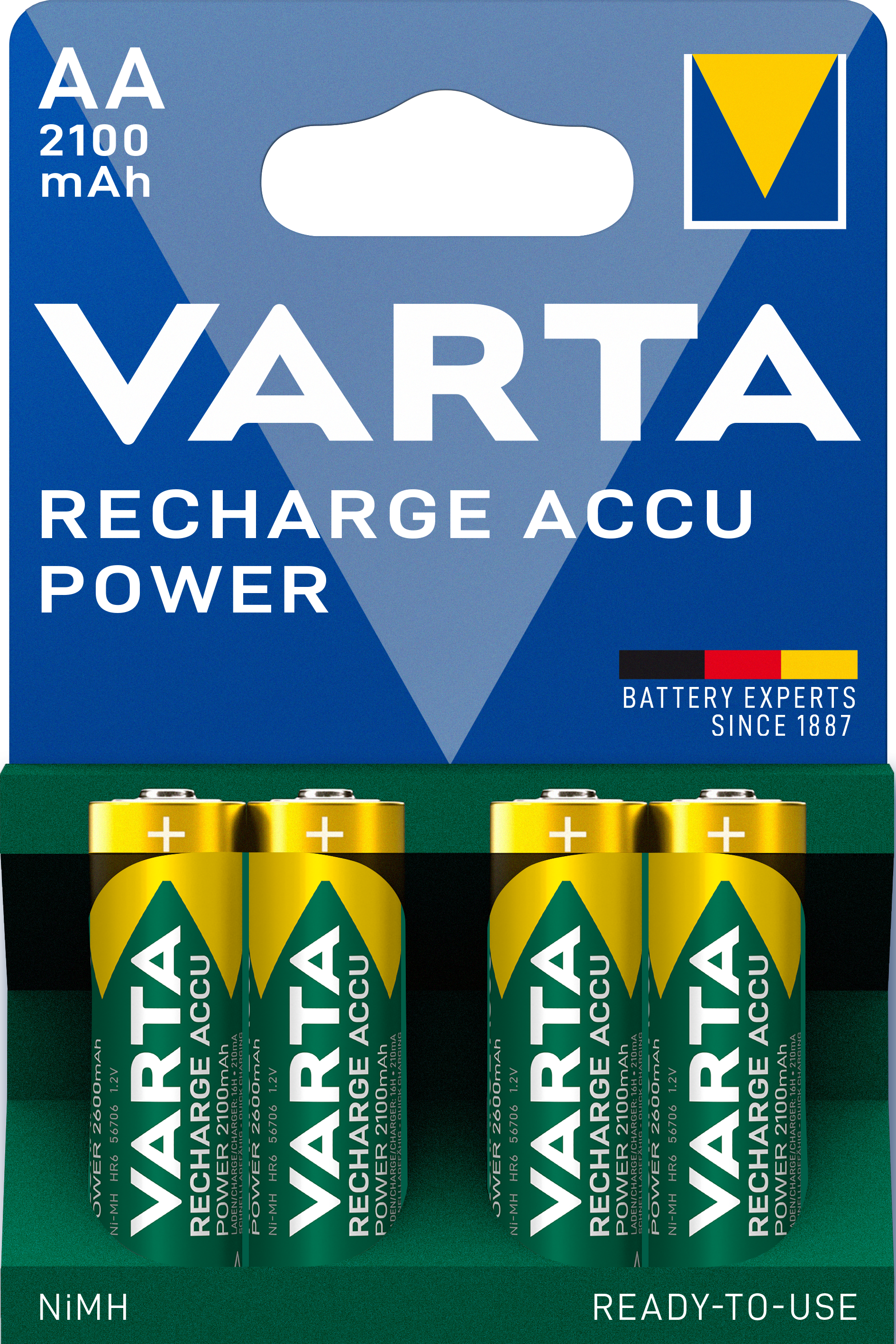 V56706 Varta Recharge Accu Power 4er Blister