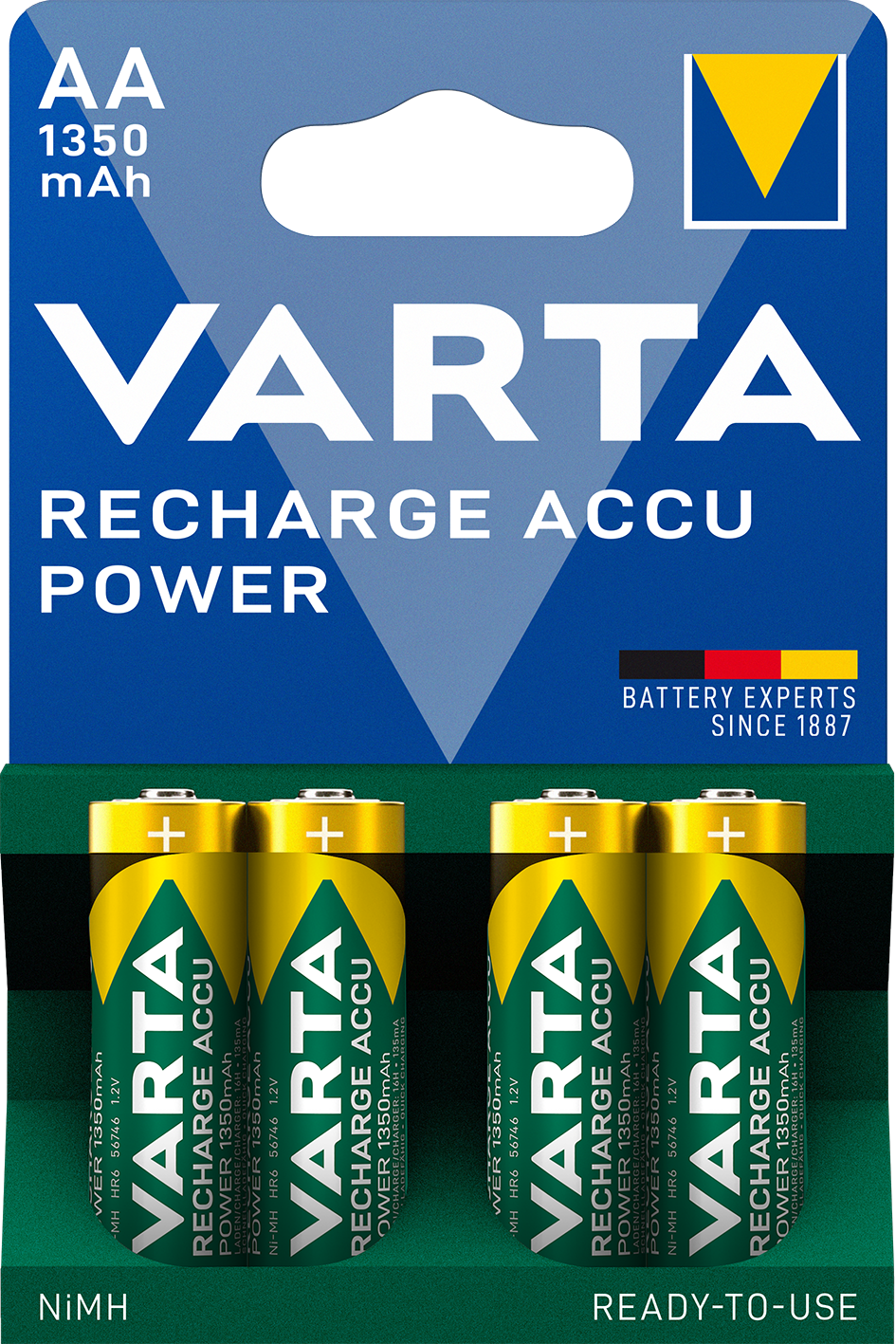 V56746 Varta Recharge Accu Power 4er Blister