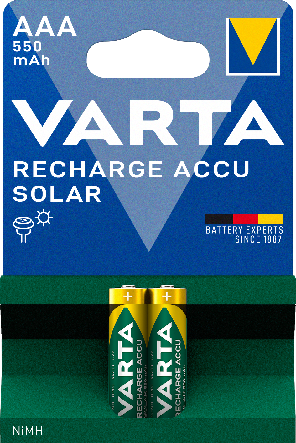 V56733 Varta Recharge Accu Solar 2er Blister