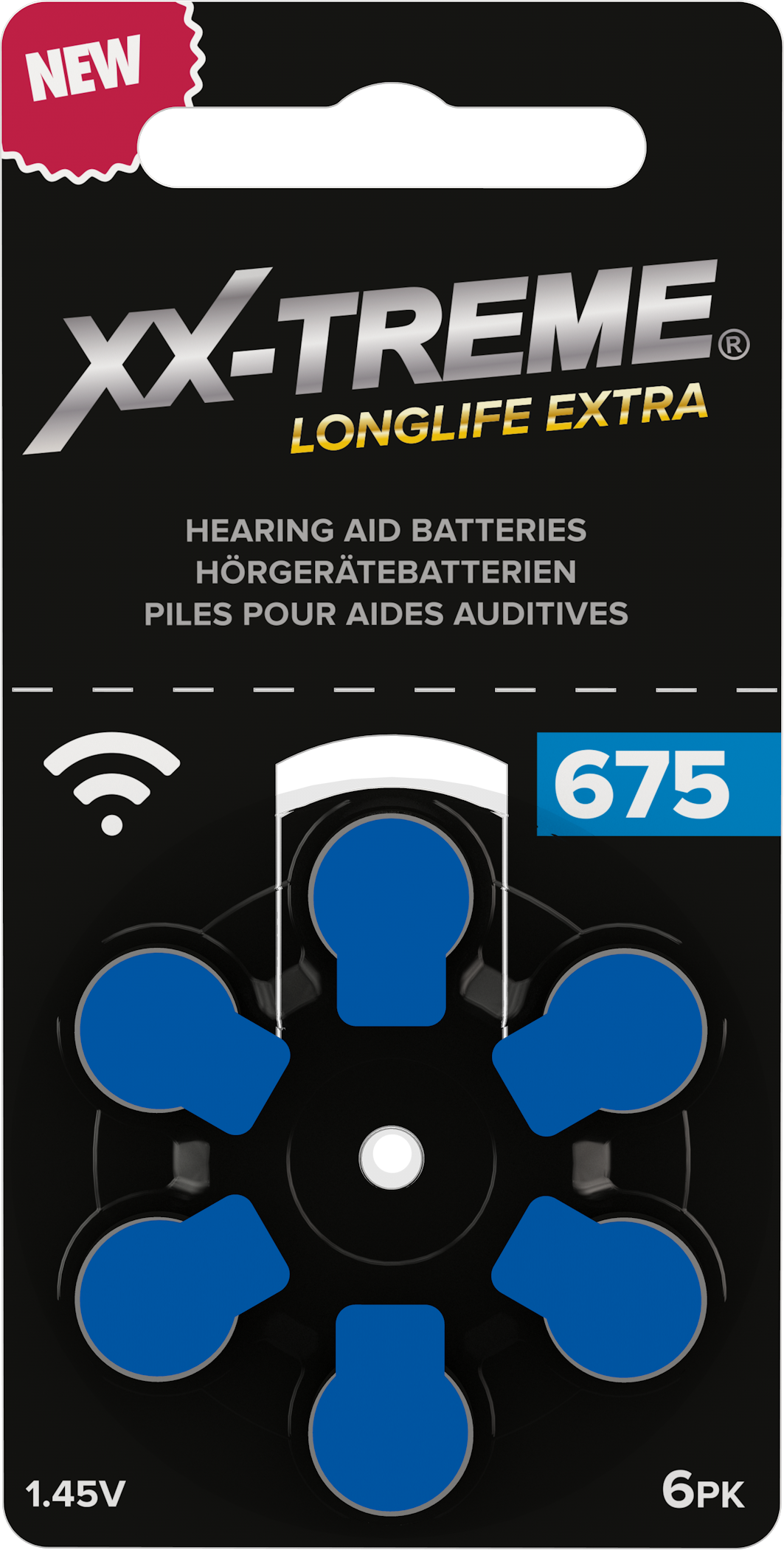 Hörgerätebatterie 675/PR44  XX-Treme Longliife Extra