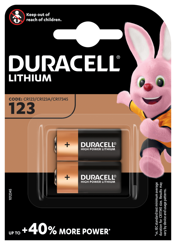 DL123A Duracell Ultra Photo Batterie, 2er Blister