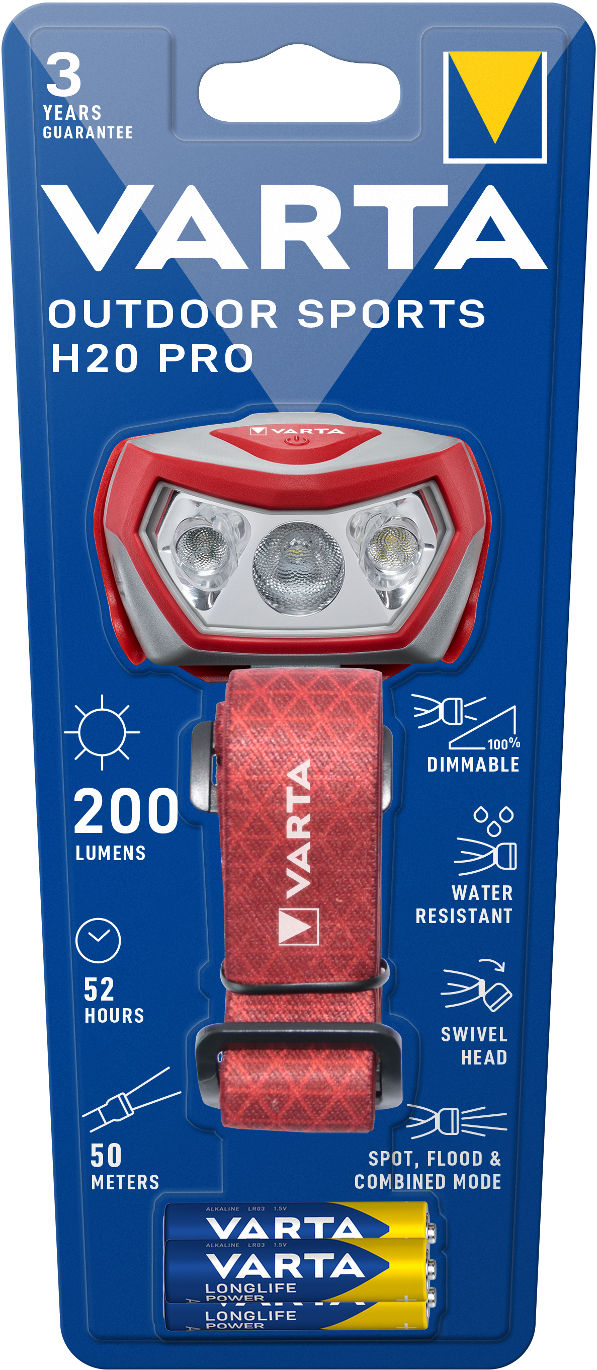 T17650 Varta Outdoor Sports H20 Pro 3AAA mit Batt.