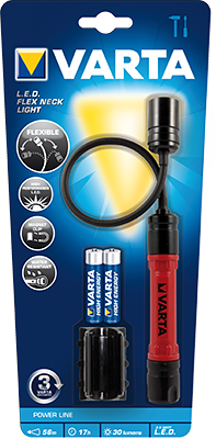 T17646 Varta LED Flex Neck Light Taschenlampe