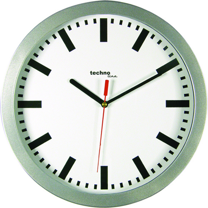 WT 7800 technoline Quarz-Wanduhr, Ø = 30cm