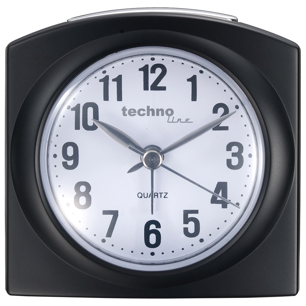 techonline Quarzwecker Modell L, schwarz