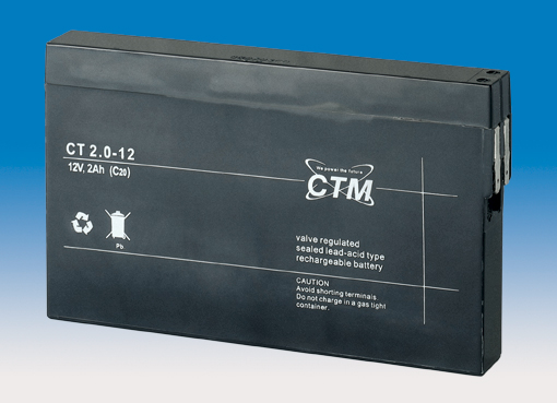 CT2,0-12NP CTM Blei Gitter-Vließ-Akku