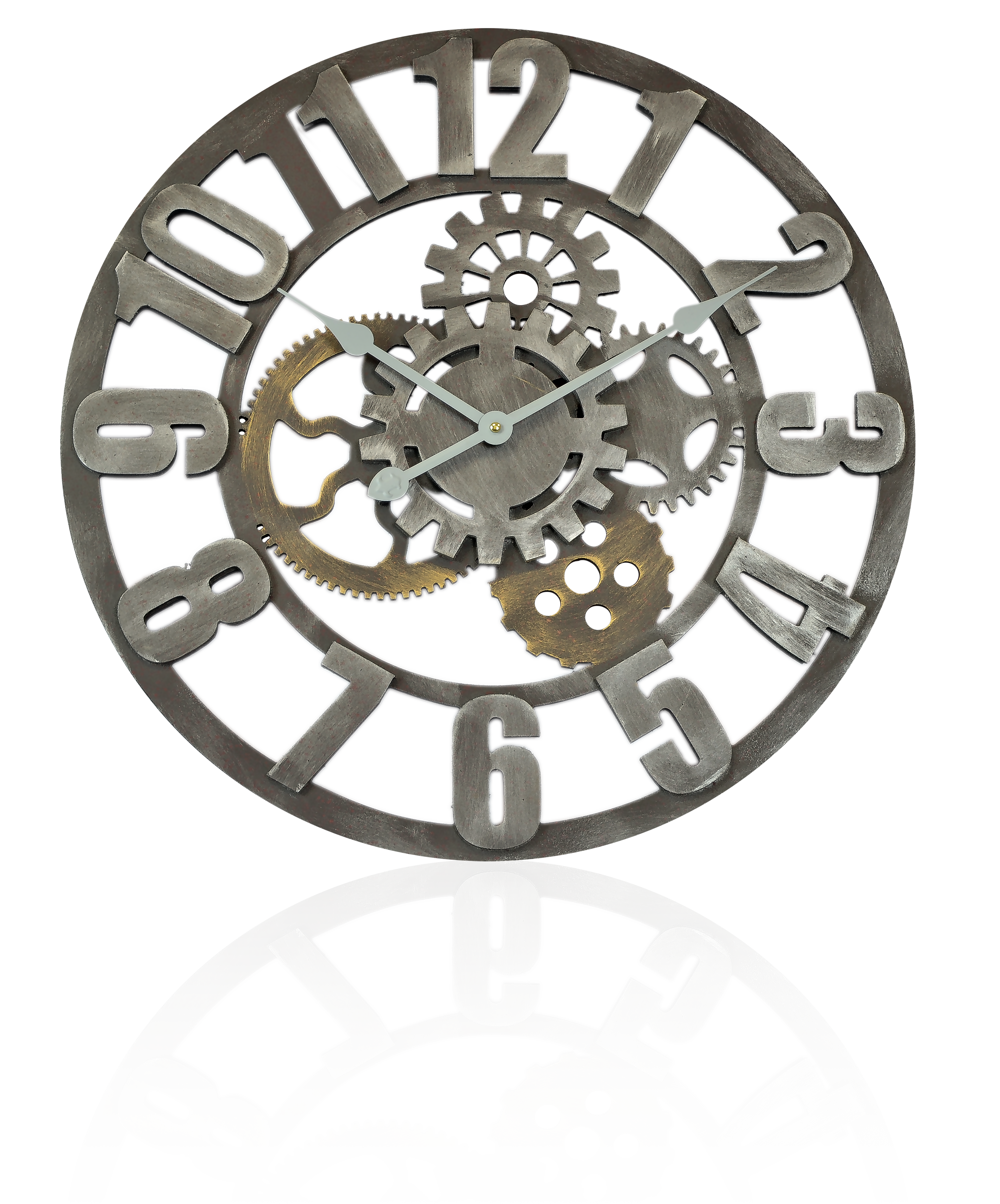 WT1613  technoline XXL-Quarz-Wanduhr "Skeletton"