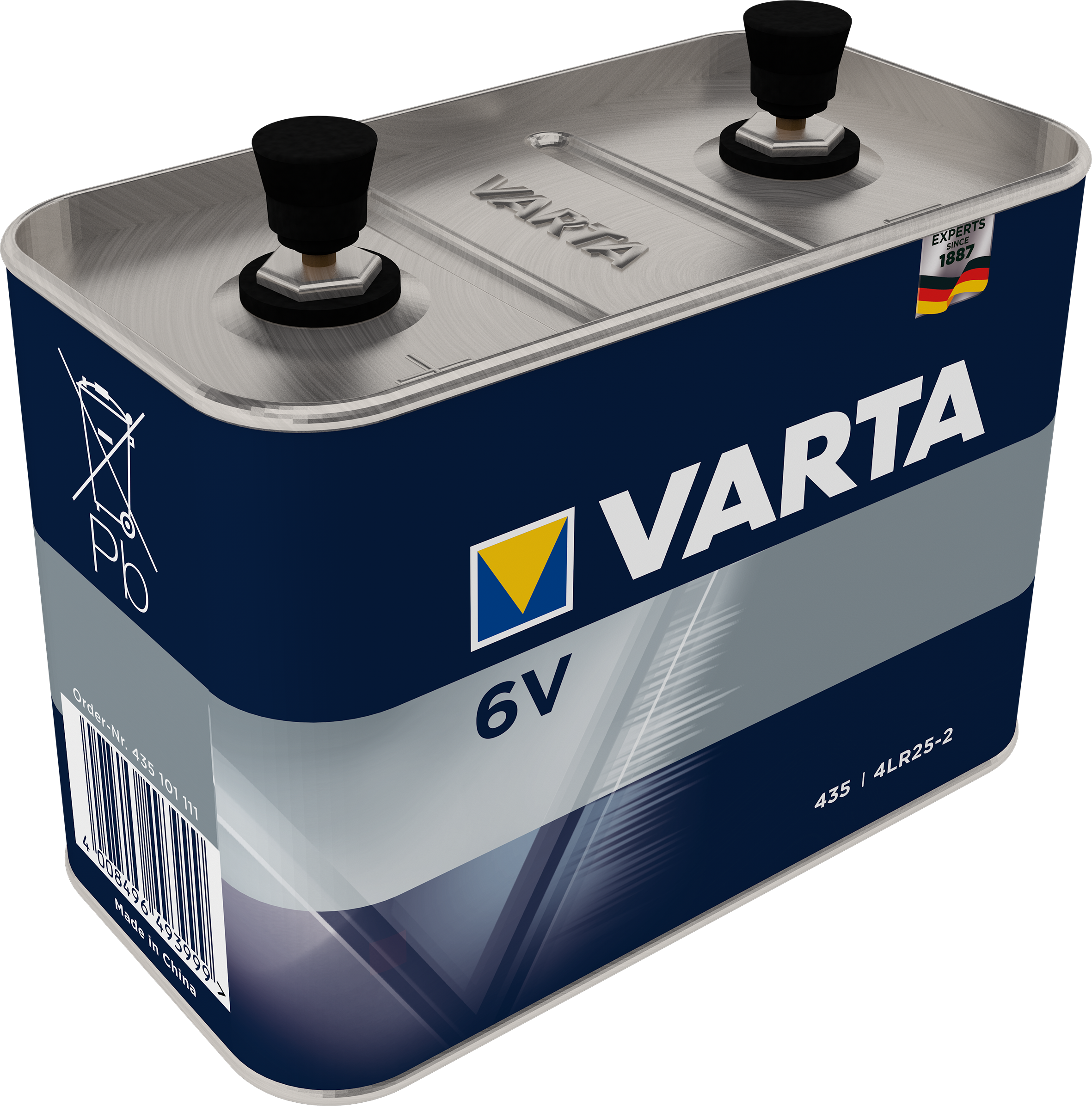V435 Varta Blockbatterie 4LR25-2 6V