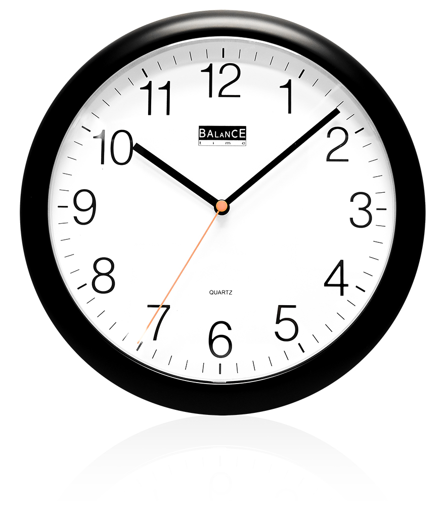 506195 Quarz-Wanduhr  mit geräuschlosem Werk