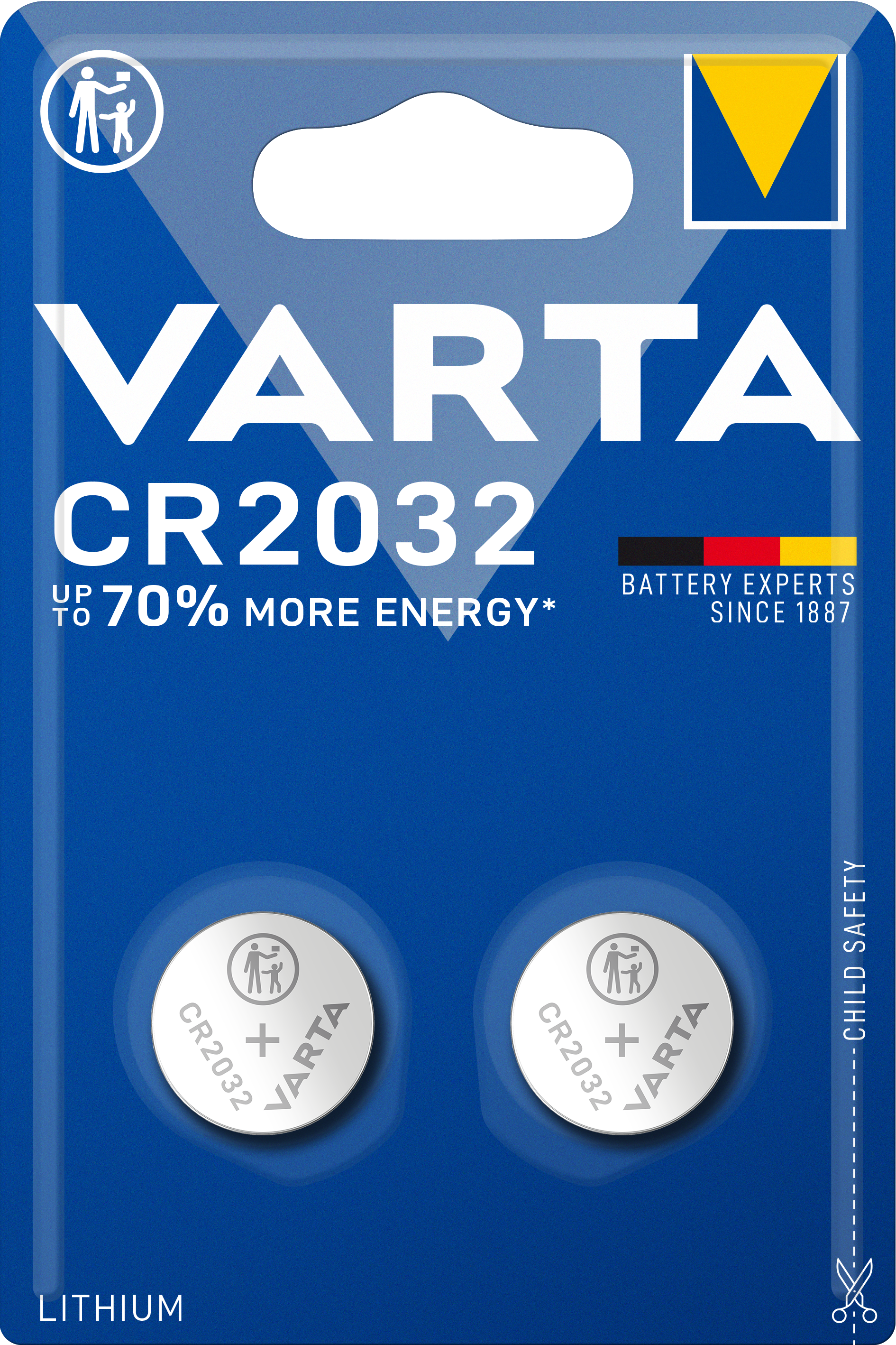CR2032 Varta Electronic-Batterie 2er Blister