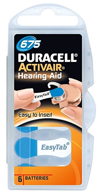 DA675 Duracell Activair Hörgerätebatterie