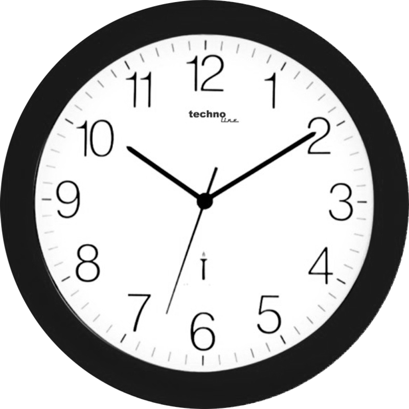 WT8000 technoline Funk-Wanduhr, Ø = 30cm