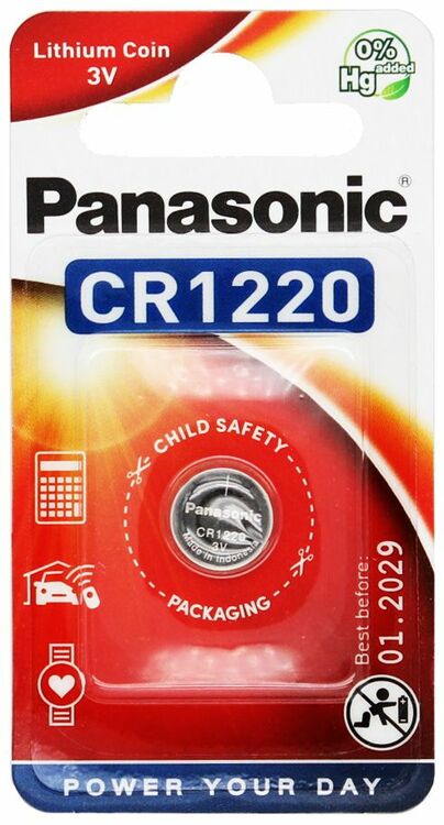 CR1220 Panasonic Electronic-Batterie, 1er Blister