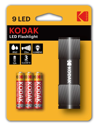 Kodak 69000001 9LED Flashlight schwarz