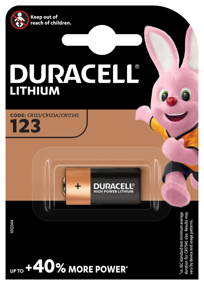 DL123A Duracell Ultra Photo Batterie
