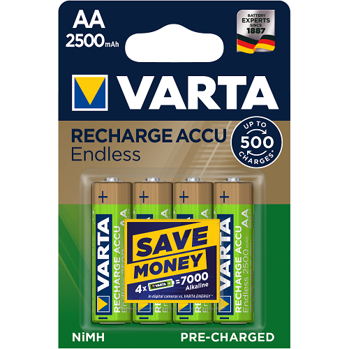 V56686 Varta Recharge Accu Endless 2500mAh