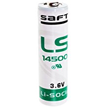 LS14500 Saft Lithium Rundzelle 3,6V, AA/Mignon/R6