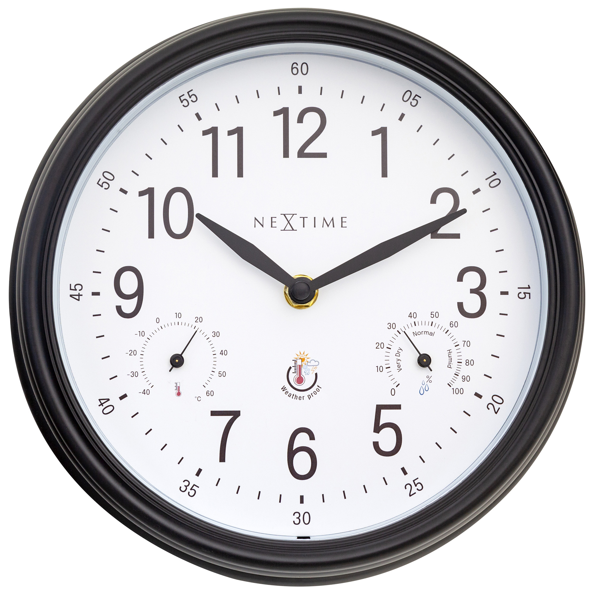 Nextime Wanduhr 4318WI Jasmine, Ø = 23,5cm