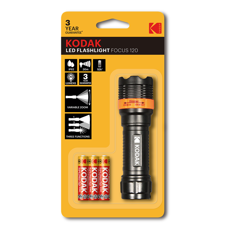 Kodak 69000003 LED Taschenlampe Focus 120