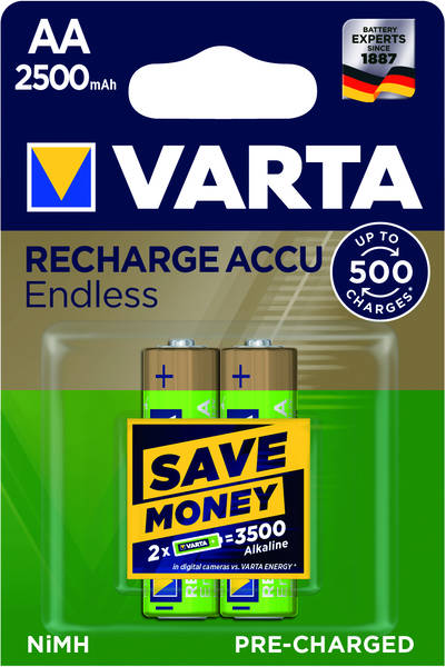 V56686 Varta Recharge Accu Endless 2500mAh
