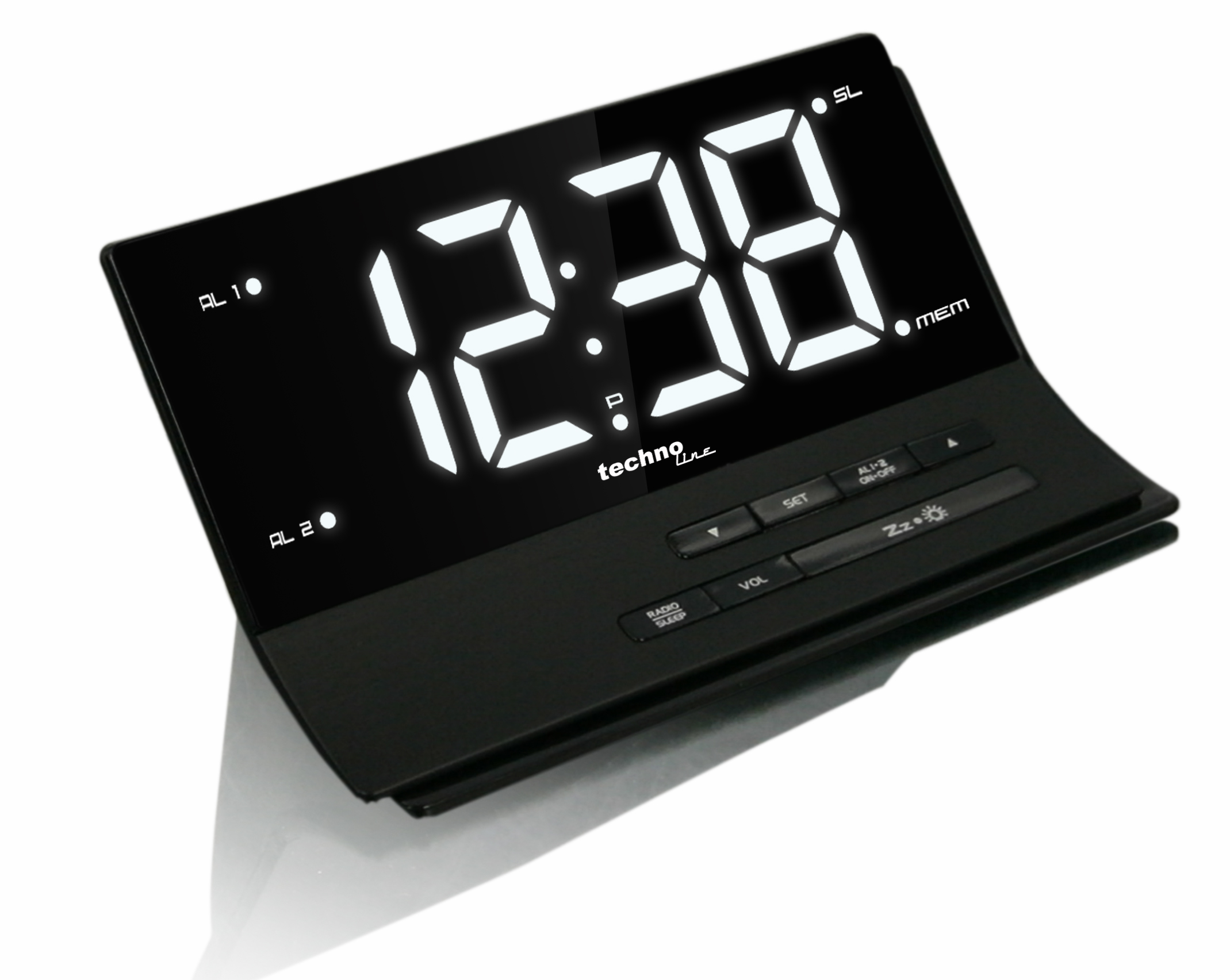 WT 482 - technoline Funkuhr mit Radio-Wecker