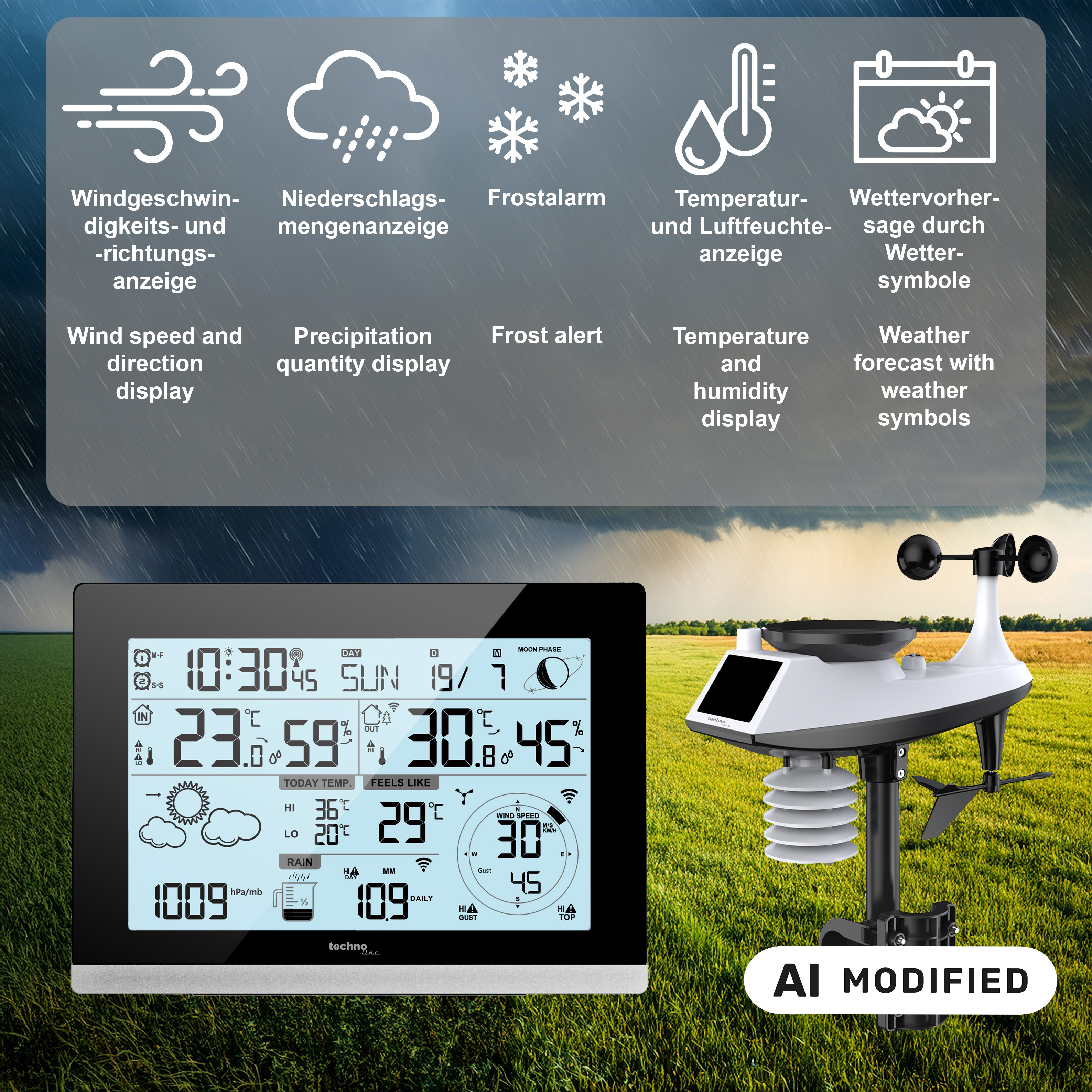 WS 1750 technoline Wettercenter
