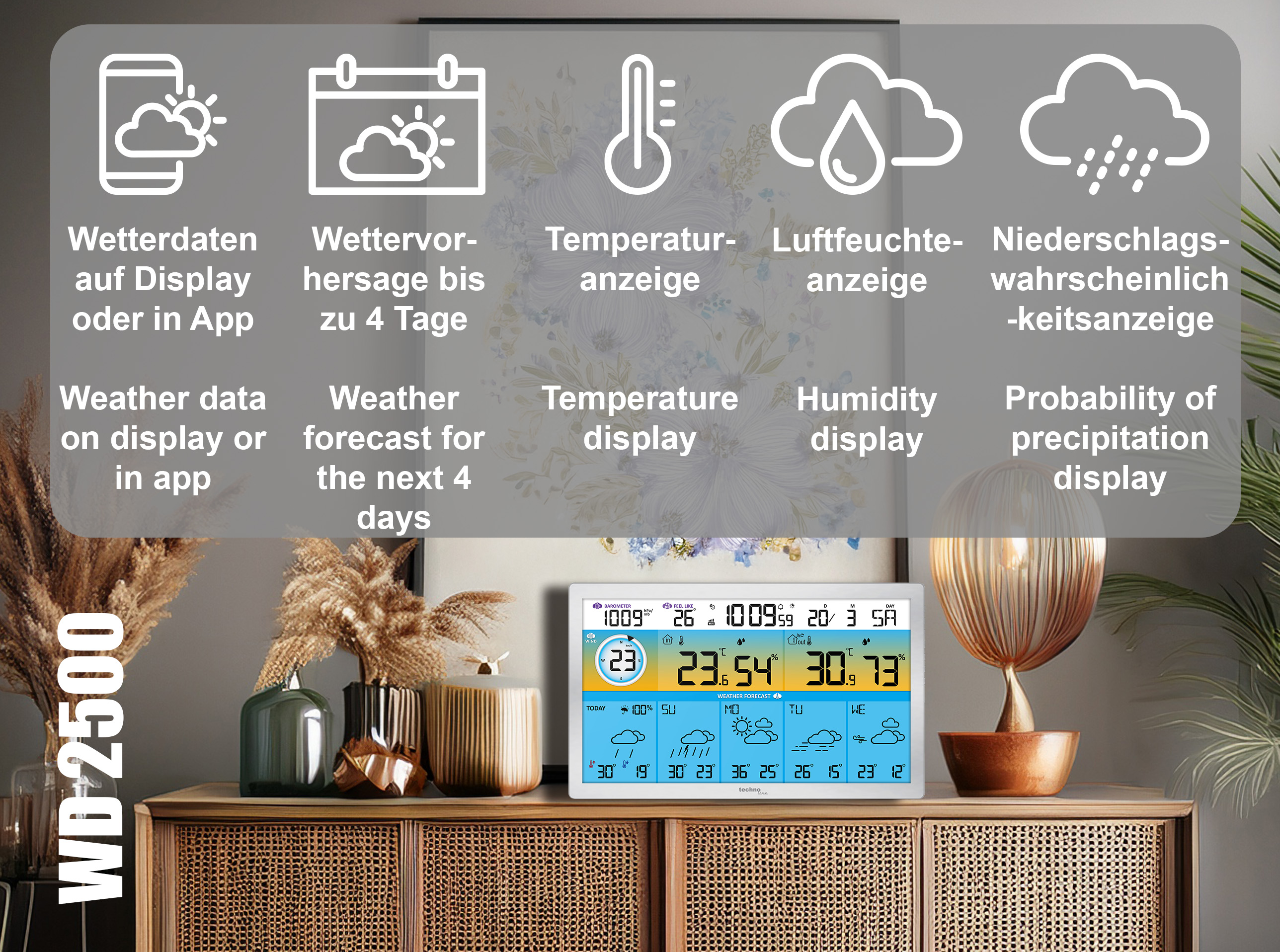 WD 2500 technoline Wetterstation