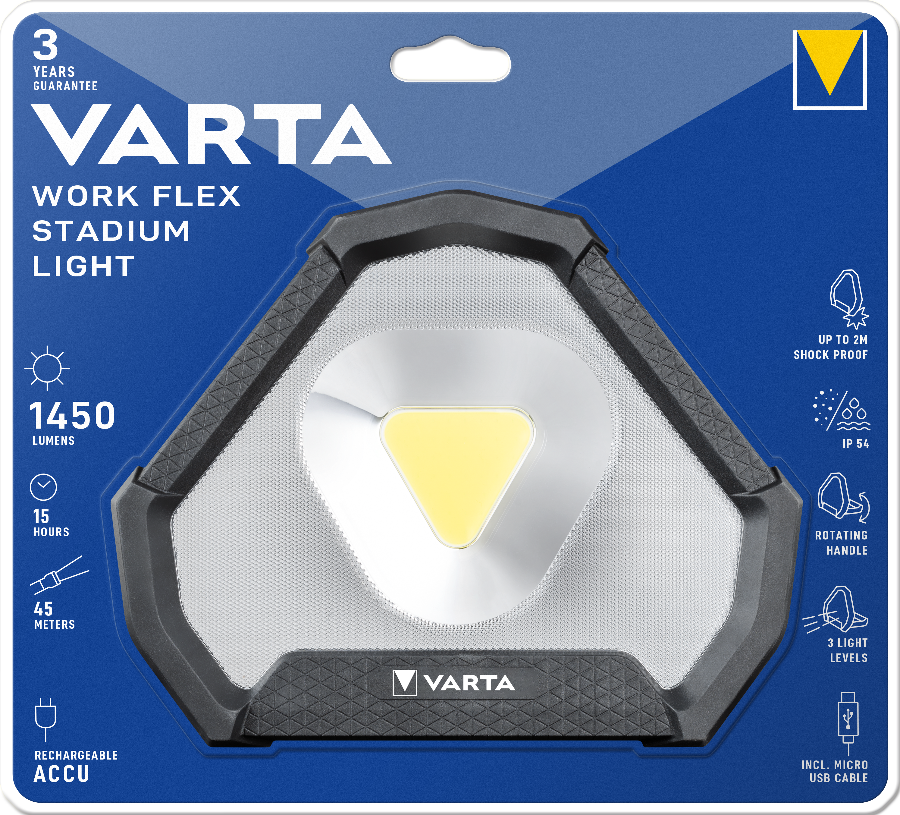 T18647 Varta Work Flex Stadium Light
