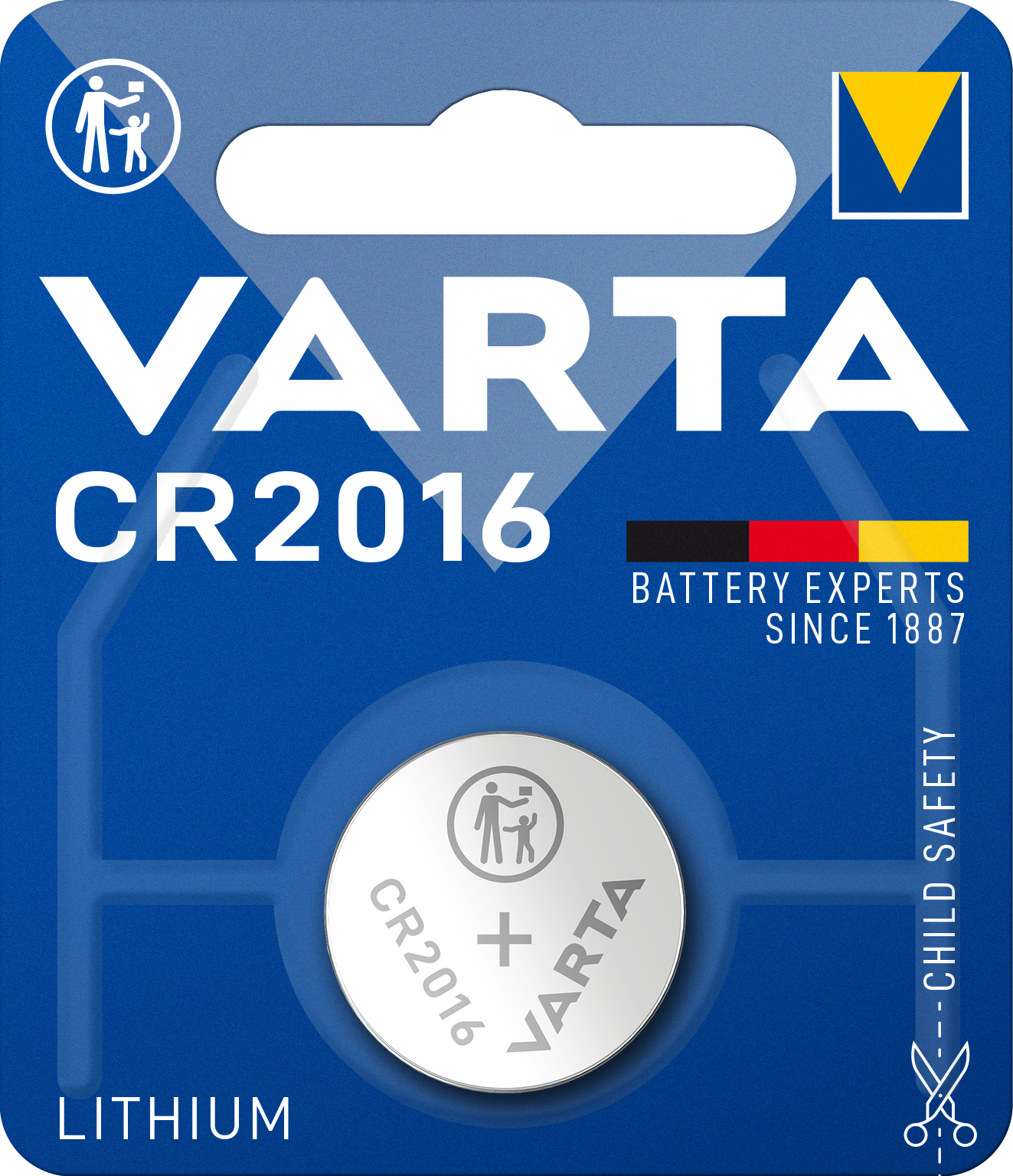 CR2016 Varta Electronic-Batterie 1er Blister