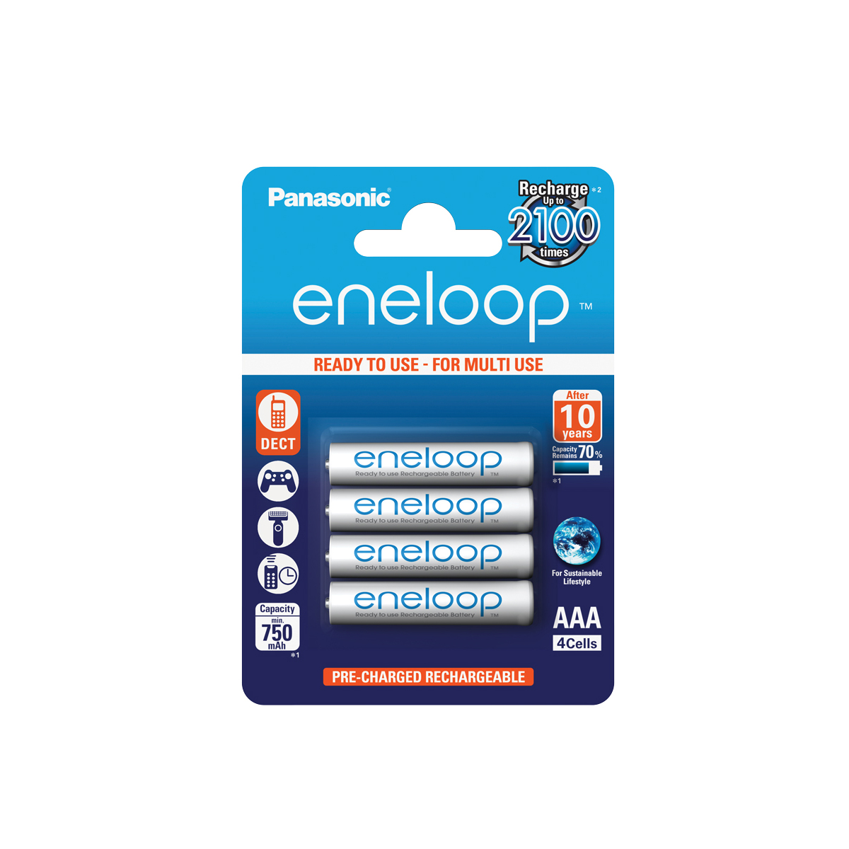 Panasonic eneloop Akku BK-4MCCE AAA 800mAh