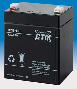 CT5-12 CTM Blei Gitter-Vließ-Batterie