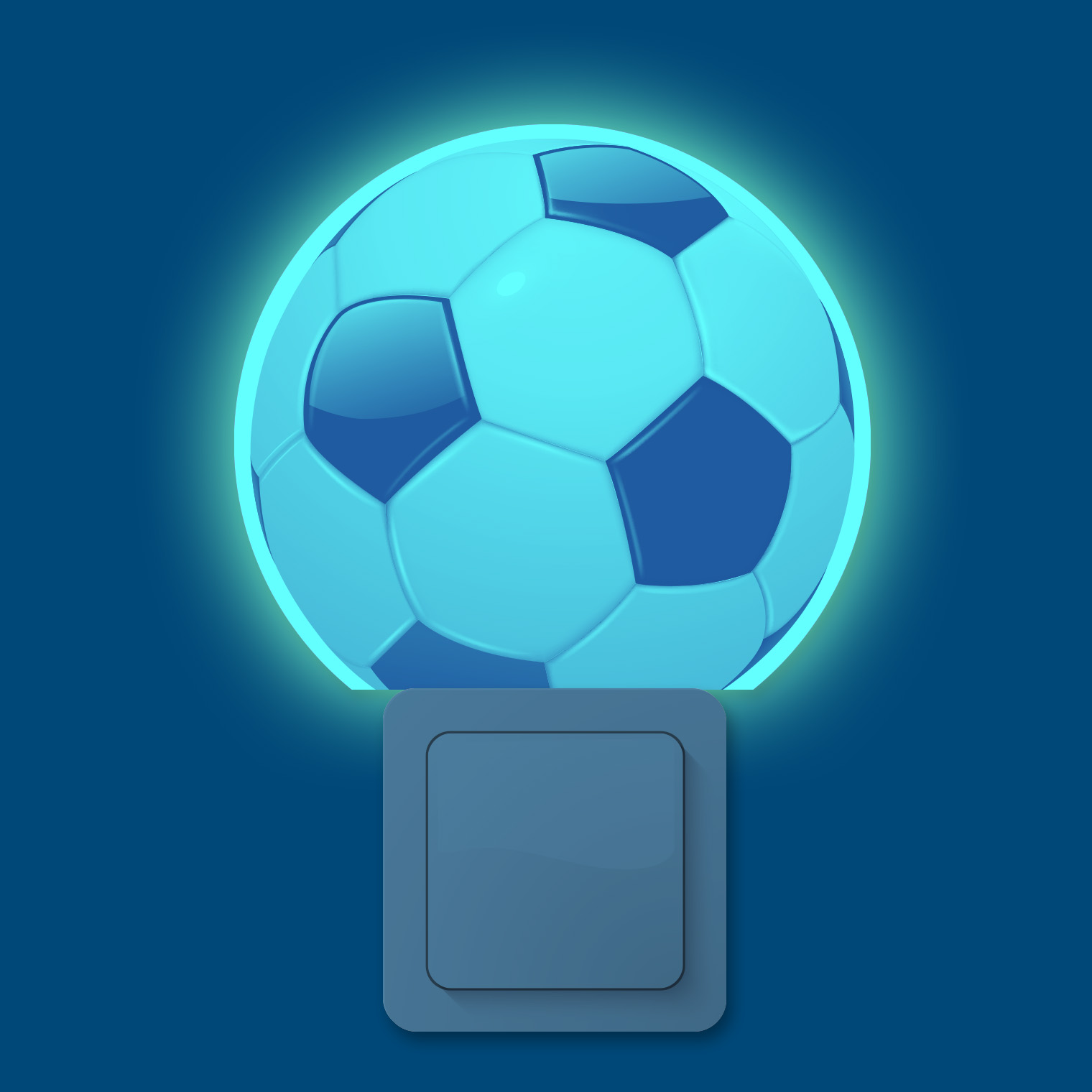 Motiv-Einschlaflicht "Fussball"