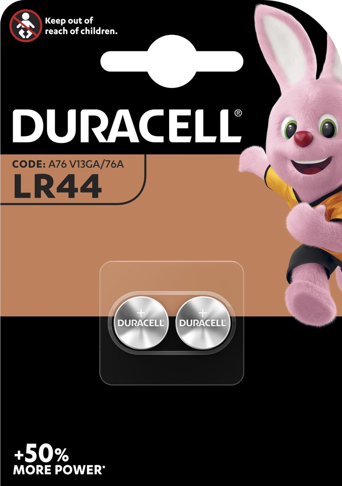 LR44 Duracell Electronic Batterie, 2er Blister