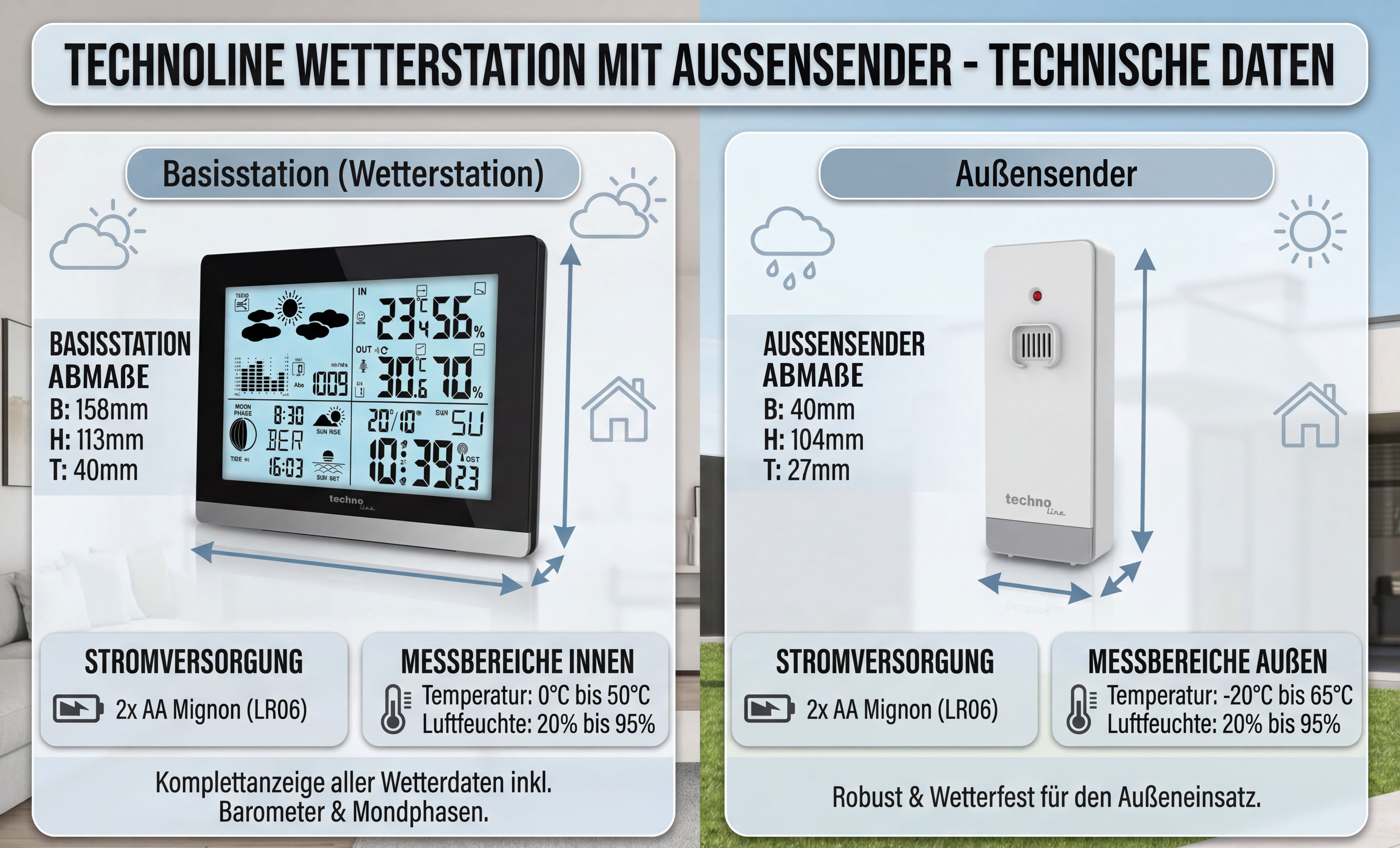 WS 6762 technoline Wetterstation